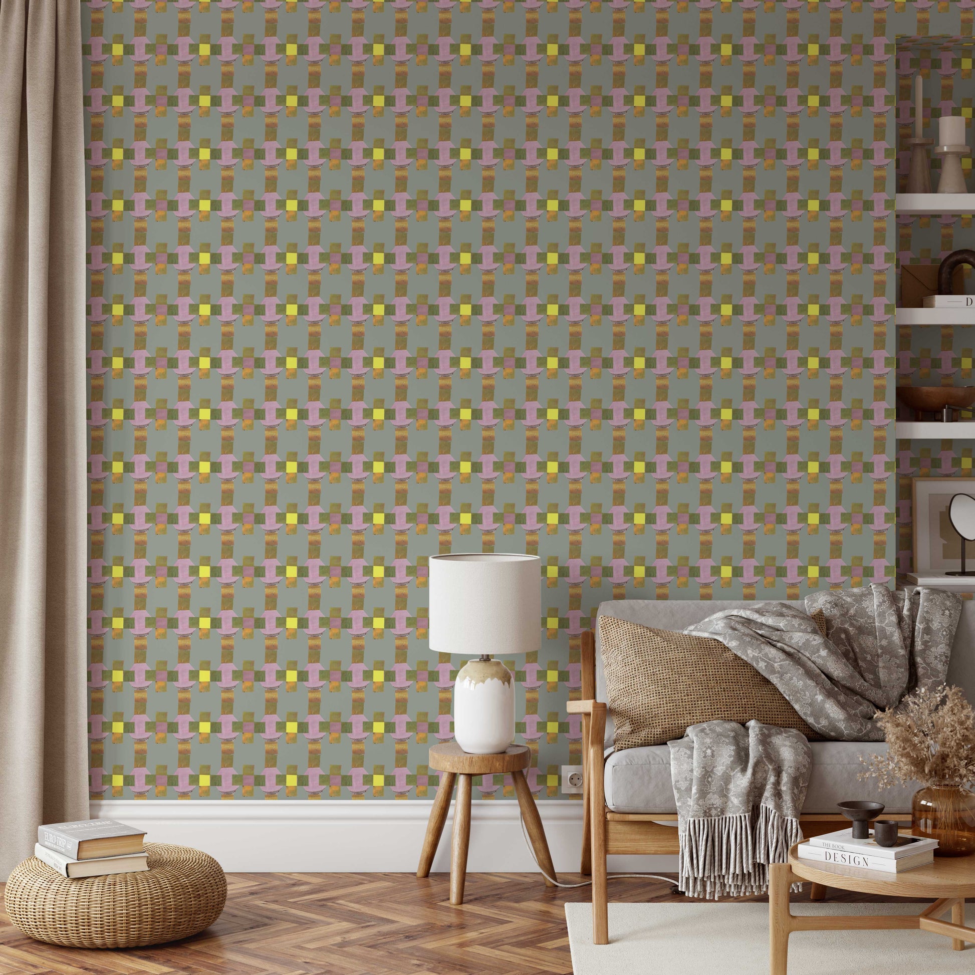 Cross - Fluo Yellow - Made of Matter - Wallpaper