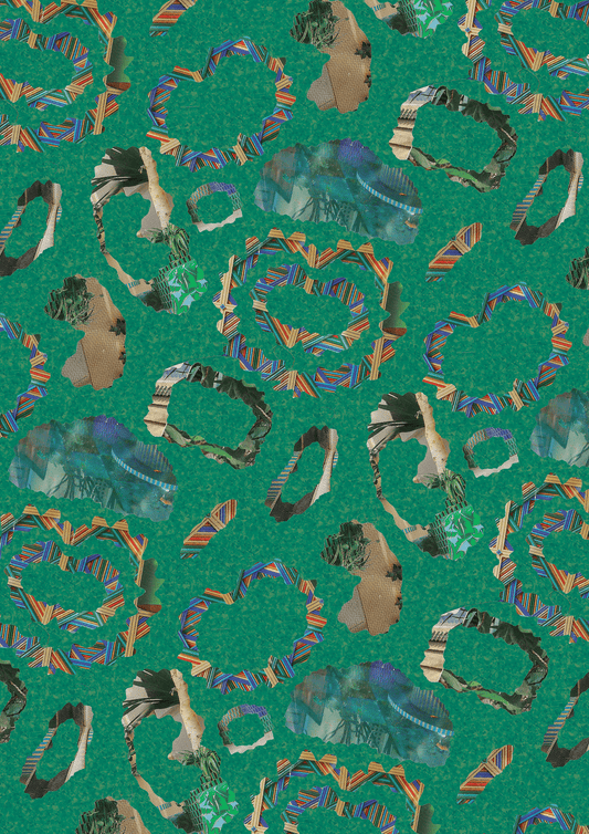 Sediment - Turquoise - Made of Matter - Wallpaper